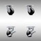 Service Caster 4 Inch SS Glass Filled Nylon Swivel Caster Set with Roller Bearings 2 Brakes SCC SCC-SS30S420-GFNR-2-TLB-2 - alternate 5